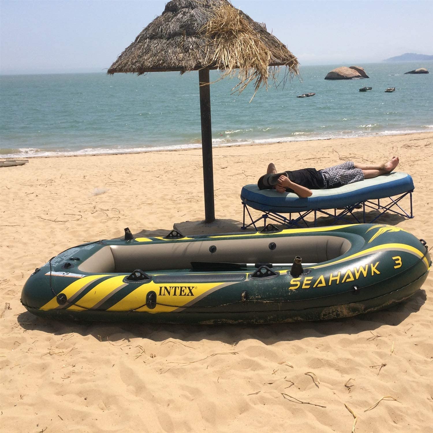 1165417 Inch Kayak Rubber Boat Inflatable Thickened Fishing Boat Load Capacity 200Kg High Power Inflatable