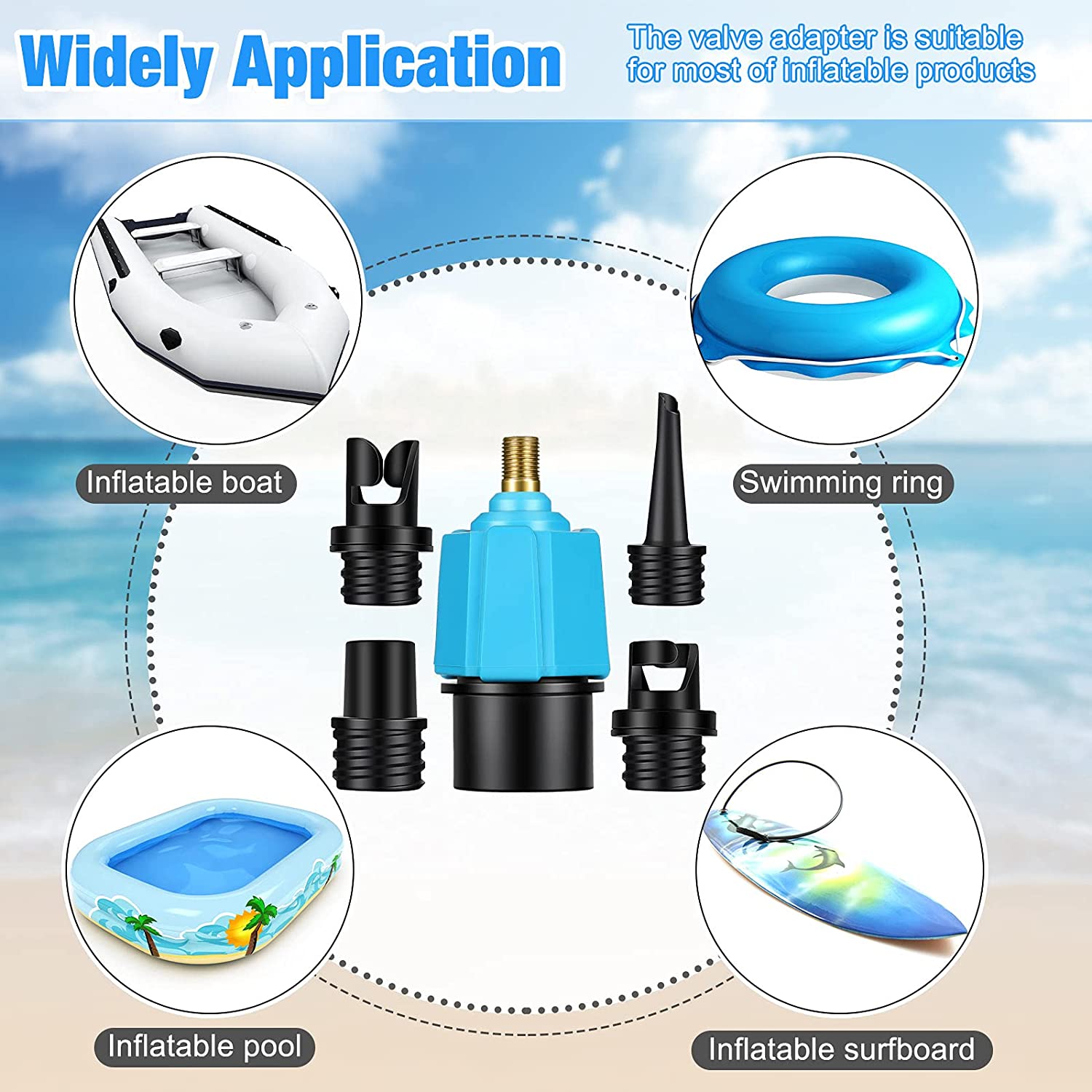 Multifunction Sup Valve Adapter Air Valve Nozzles Compressor Air Valve