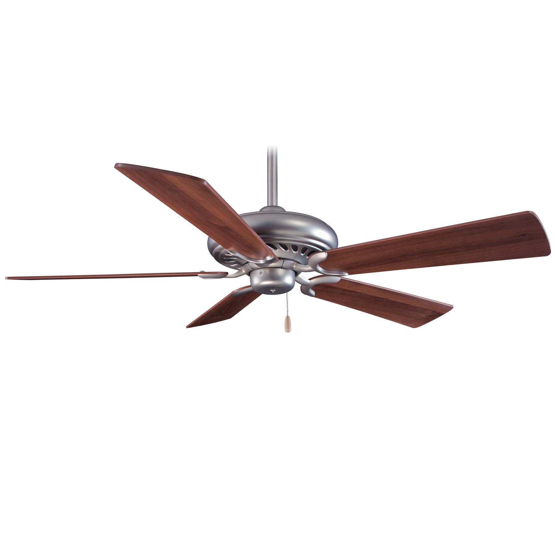 Minka-Aire F568-Bs/Dw Supra - 52 Inch Ceiling Fan, Brushed Steel / Dark Walnut Finish Cc-27872-0