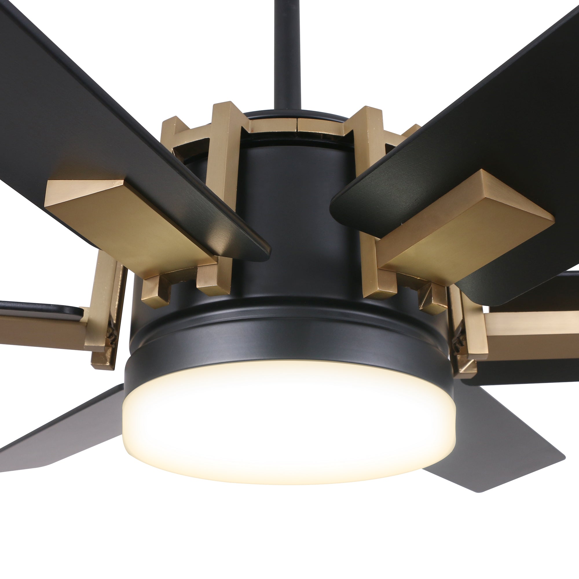 Sennin 52 Inch Ceiling Fan With Remote, Light Kit Included